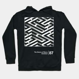 The Sisters Of Mercy - Dominion / Minimalist Style Graphic Artwork Design Hoodie
